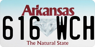 AR license plate 616WCH