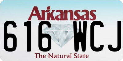 AR license plate 616WCJ