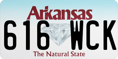 AR license plate 616WCK