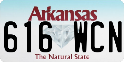 AR license plate 616WCN