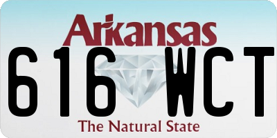 AR license plate 616WCT