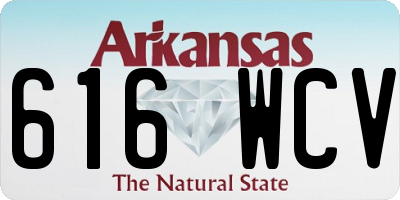 AR license plate 616WCV