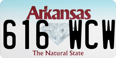 AR license plate 616WCW