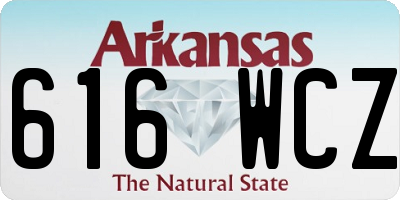 AR license plate 616WCZ