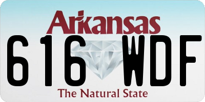 AR license plate 616WDF