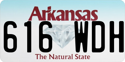 AR license plate 616WDH