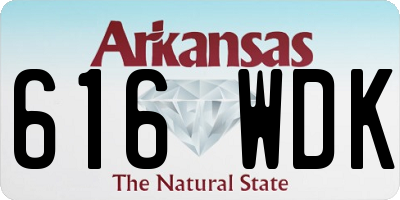 AR license plate 616WDK