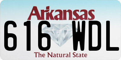 AR license plate 616WDL