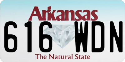 AR license plate 616WDN