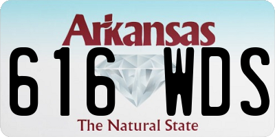 AR license plate 616WDS