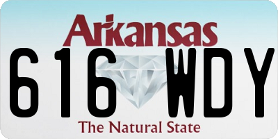 AR license plate 616WDY