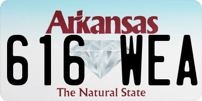 AR license plate 616WEA