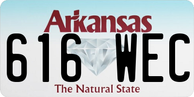 AR license plate 616WEC