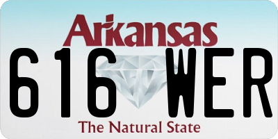 AR license plate 616WER