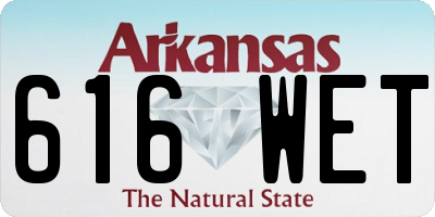 AR license plate 616WET