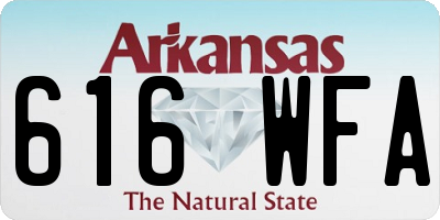 AR license plate 616WFA