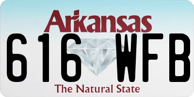 AR license plate 616WFB