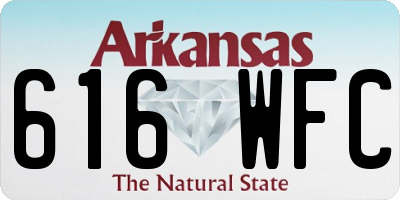 AR license plate 616WFC
