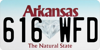 AR license plate 616WFD