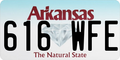 AR license plate 616WFE