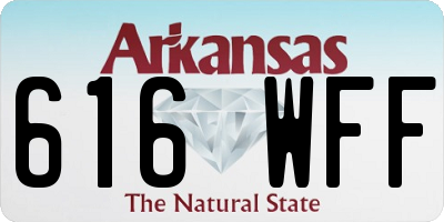AR license plate 616WFF