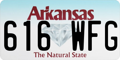 AR license plate 616WFG