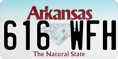 AR license plate 616WFH