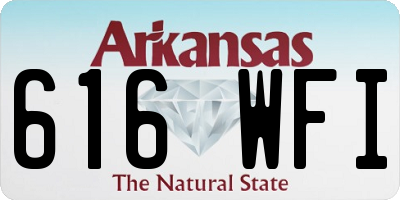 AR license plate 616WFI
