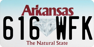 AR license plate 616WFK