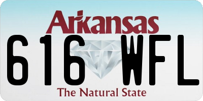 AR license plate 616WFL