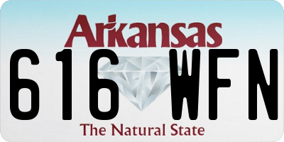 AR license plate 616WFN