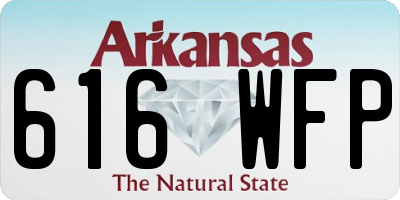 AR license plate 616WFP