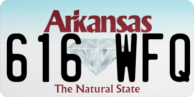 AR license plate 616WFQ