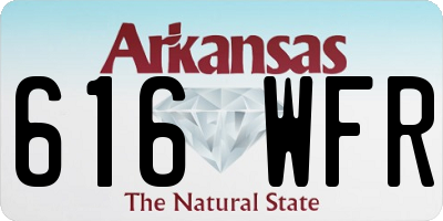 AR license plate 616WFR