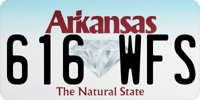 AR license plate 616WFS