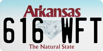 AR license plate 616WFT