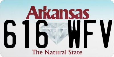 AR license plate 616WFV