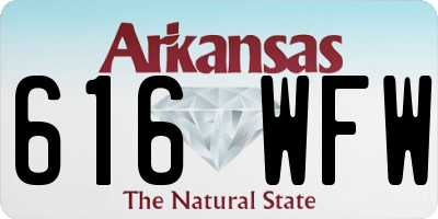 AR license plate 616WFW