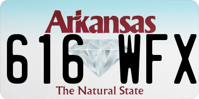 AR license plate 616WFX