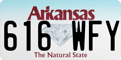 AR license plate 616WFY