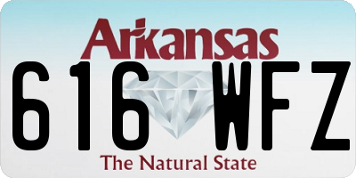 AR license plate 616WFZ