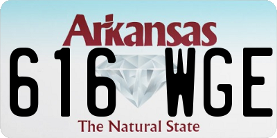 AR license plate 616WGE