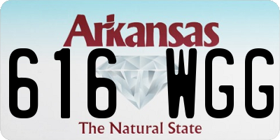 AR license plate 616WGG
