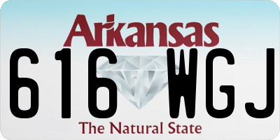 AR license plate 616WGJ