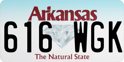 AR license plate 616WGK