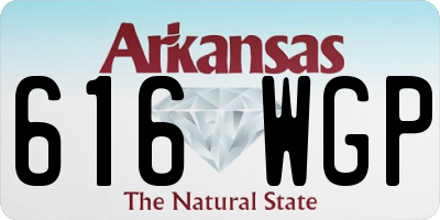 AR license plate 616WGP