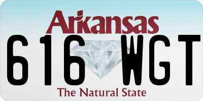AR license plate 616WGT