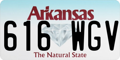 AR license plate 616WGV