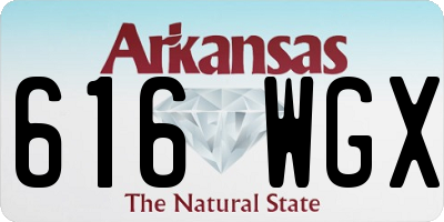 AR license plate 616WGX