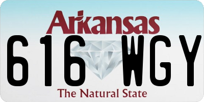 AR license plate 616WGY